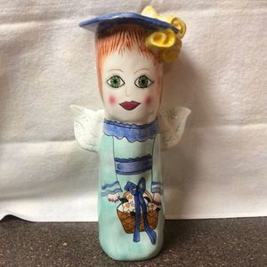 SUSAN PALEY FLOWER VASE ANGEL 10”